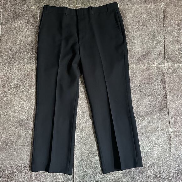Men's Vintage 70's Levi's Action Slacks USA Blue Dacron Dress Pants Sz 38 x 30 - Picture 1 of 4